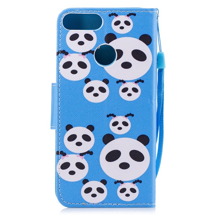 Pattern Printing PU Leather Magnetic Wallet Stand Protective Phone Shell for Huawei Honor 9 Lite/9 Youth Edition - Pandas-2