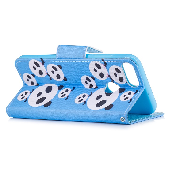 Pattern Printing PU Leather Magnetic Wallet Stand Protective Phone Shell for Huawei Honor 9 Lite/9 Youth Edition - Pandas-3