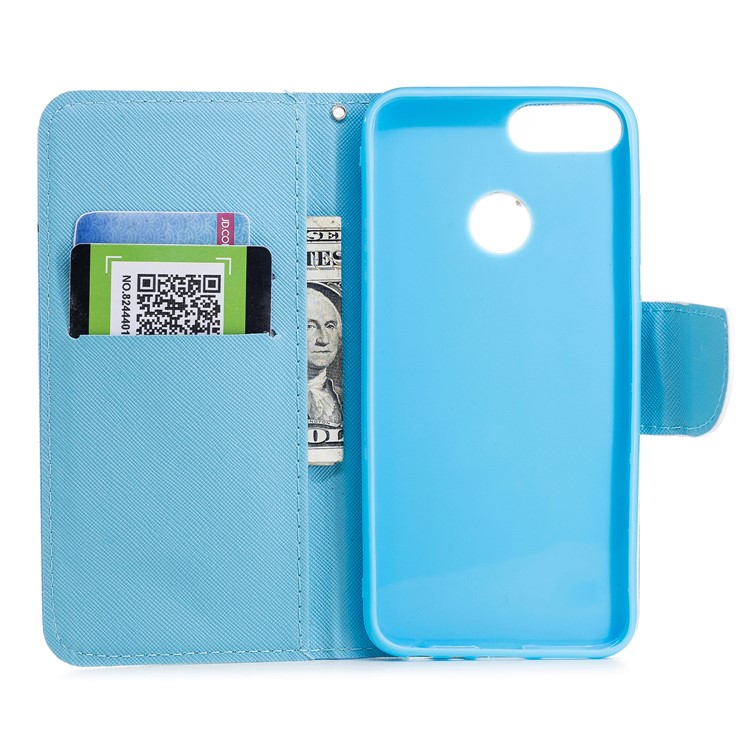 Pattern Printing PU Leather Magnetic Wallet Stand Protective Phone Shell for Huawei Honor 9 Lite/9 Youth Edition - Pandas-7