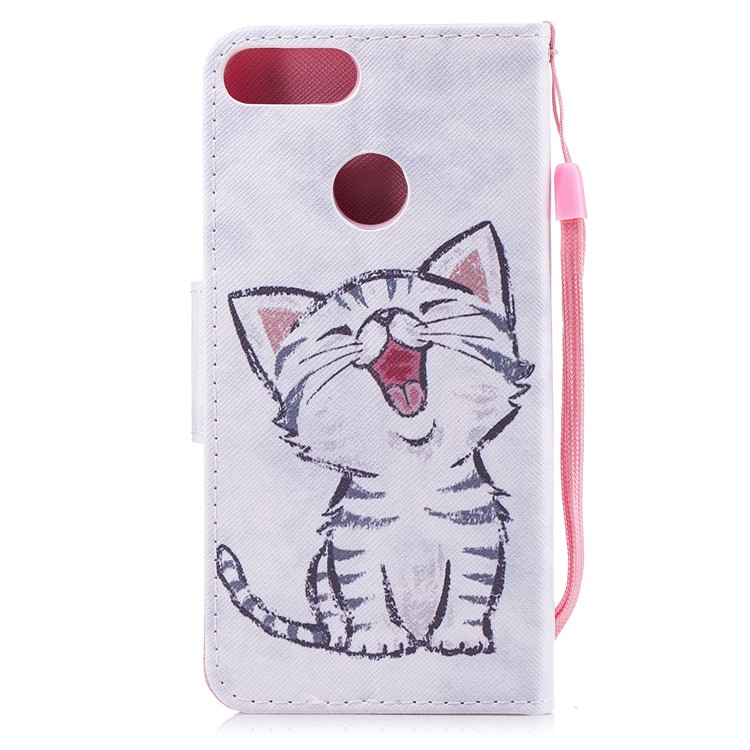 Pattern Printing PU Leather Magnetic Wallet Stand Protective Mobile Phone Shell for Huawei Honor 9 Lite/9 Youth Edition - Cat-2