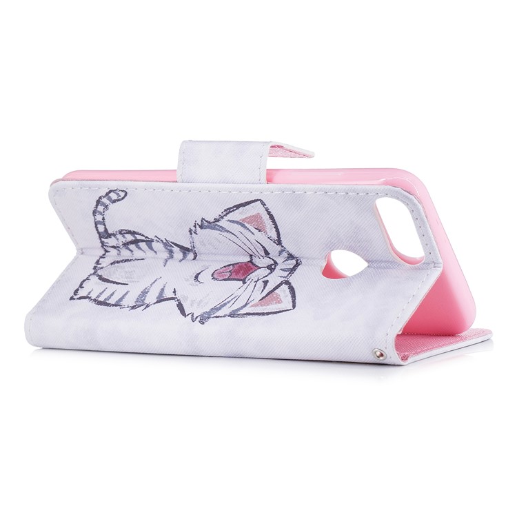 Pattern Printing PU Leather Magnetic Wallet Stand Protective Mobile Phone Shell for Huawei Honor 9 Lite/9 Youth Edition - Cat-3