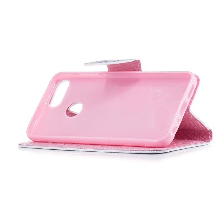 Pattern Printing PU Leather Magnetic Wallet Stand Protective Mobile Phone Shell for Huawei Honor 9 Lite/9 Youth Edition - Cat-6