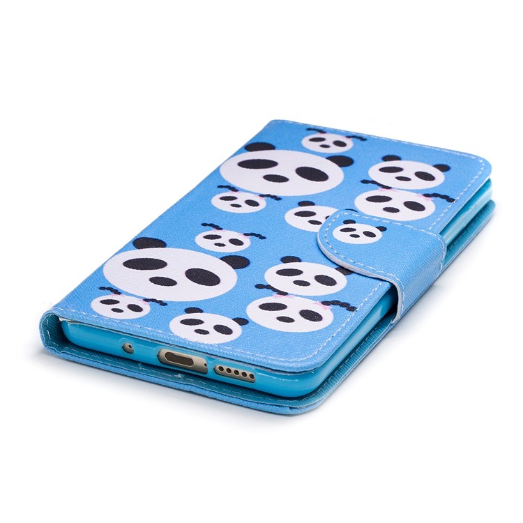 Pattern Printing PU Leather Stand Cell Phone Case for Huawei Mate 10 - Panda-4