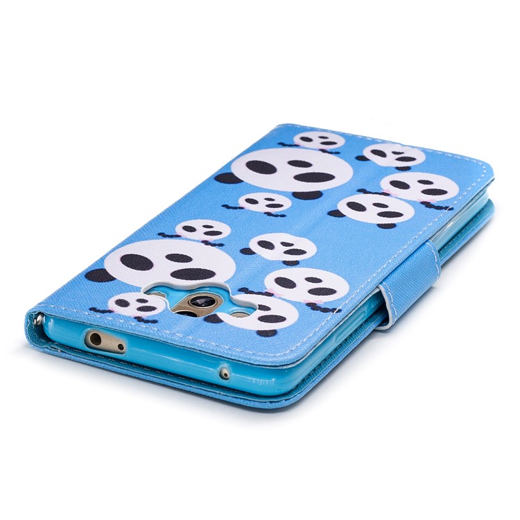 Pattern Printing PU Leather Stand Cell Phone Case for Huawei Mate 10 - Panda-5