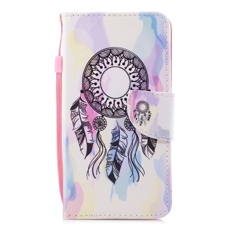 Pattern Printing PU Leather Wallet Phone Accessory Case for Huawei Mate 10 - Dream Catcher-1
