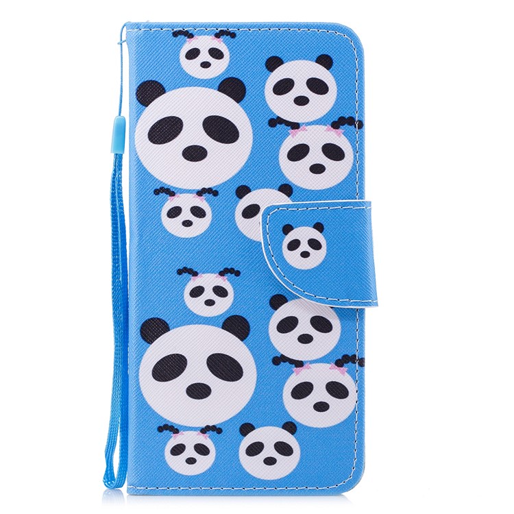 Pattern Printing PU Leather Wallet Case for Huawei Mate 10 Pro - Panda Pattern-1