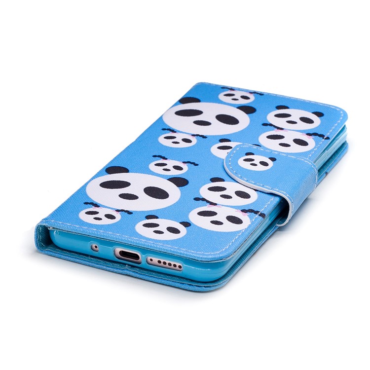 Pattern Printing PU Leather Wallet Case for Huawei Mate 10 Pro - Panda Pattern-4