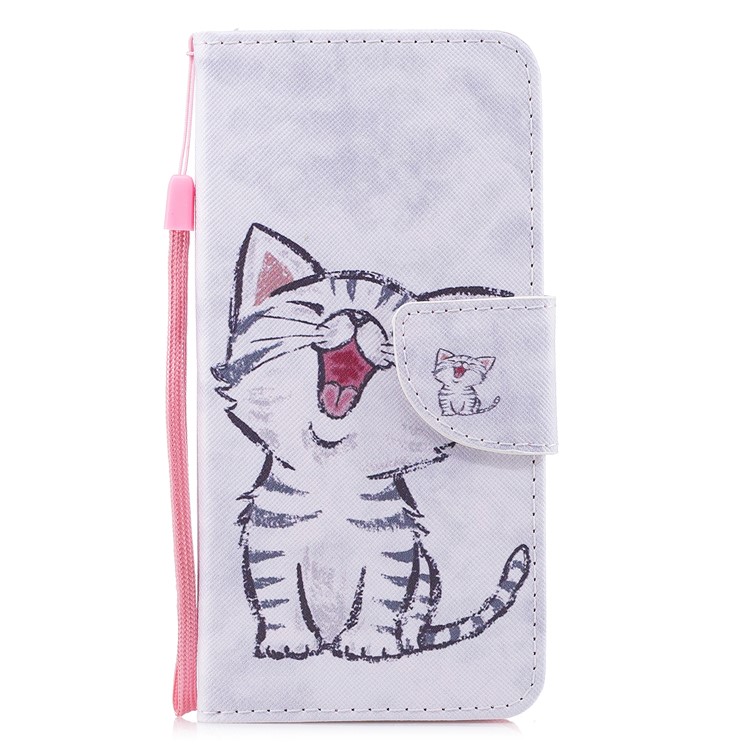Pattern Printing Magnetic Leather Stand Cover for Huawei Mate 10 Pro - Cat Pattern-1