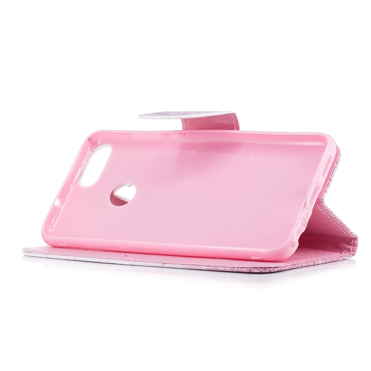Pattern Printing Leather Wallet Cover for Huawei P Smart / Enjoy 7S - Cat Pattern-6