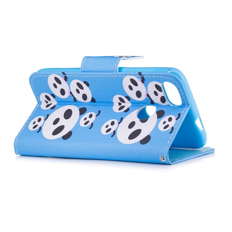Pattern Printing Wallet Leather Cell Phone Case for Huawei Y6 Pro (2017) / Enjoy 7 / P9 lite mini - Panda Pattern-3