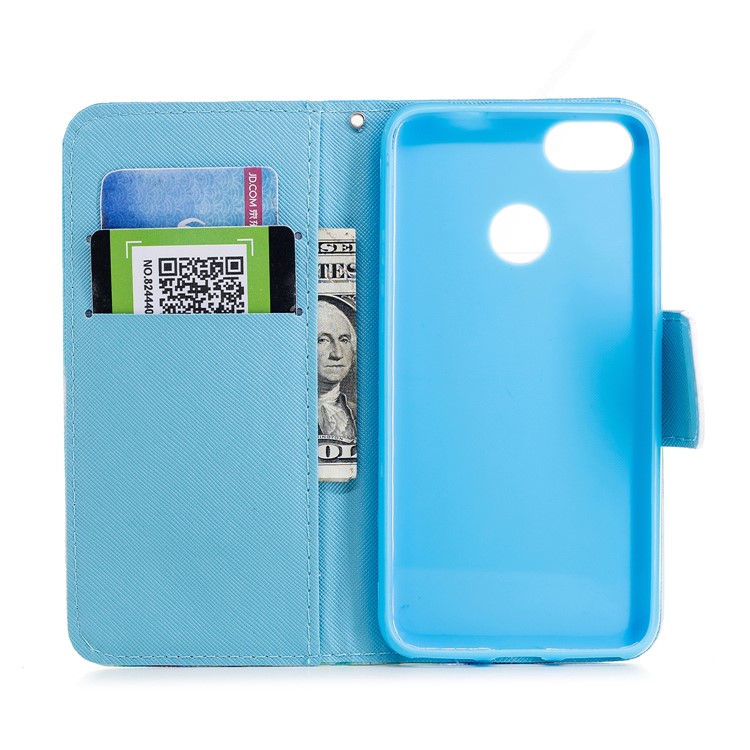 Pattern Printing Wallet Leather Cell Phone Case for Huawei Y6 Pro (2017) / Enjoy 7 / P9 lite mini - Panda Pattern-7
