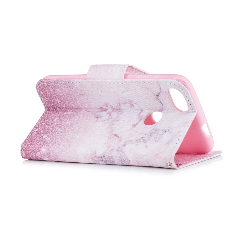 Pattern Printing Leather Card Holder Case for Huawei Y6 Pro (2017) / Enjoy 7 / P9 lite mini - Colorized Pattern-3