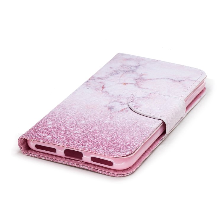 Pattern Printing Leather Card Holder Case for Huawei Y6 Pro (2017) / Enjoy 7 / P9 lite mini - Colorized Pattern-4