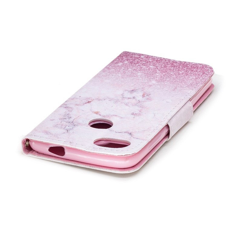 Pattern Printing Leather Card Holder Case for Huawei Y6 Pro (2017) / Enjoy 7 / P9 lite mini - Colorized Pattern-5