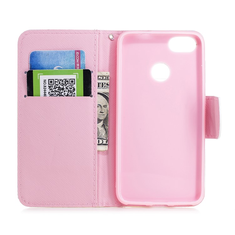 Pattern Printing Leather Card Holder Case for Huawei Y6 Pro (2017) / Enjoy 7 / P9 lite mini - Colorized Pattern-7