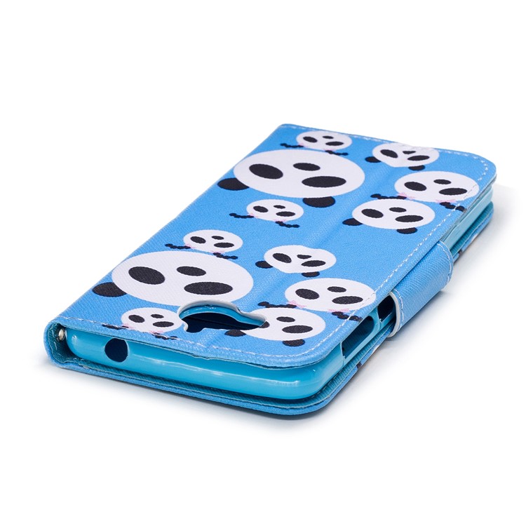 Pattern Printing PU Leather Magnetic Wallet Stand Protective Mobile Phone Shell for Huawei Y6 (2017)/Y5 (2017) - Pandas-5