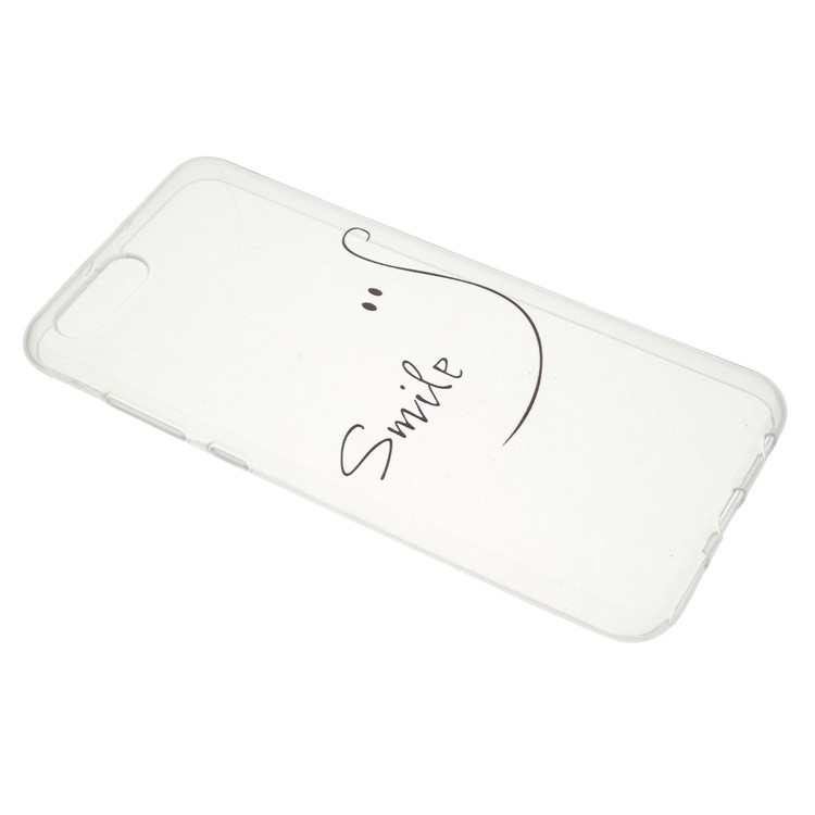 Patterned TPU Soft Back Casing for Huawei Honor V10/View 10 - Smile-2