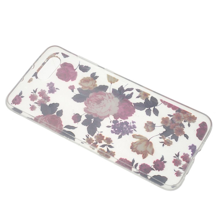 Patterned TPU Soft Mobile Phone Cover for Huawei Honor V10/View 10 - Flowers-3