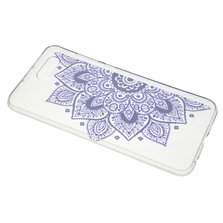 Patterned TPU Soft Cell Phone Cover for Huawei Honor V10/View 10 - Half Flower-3