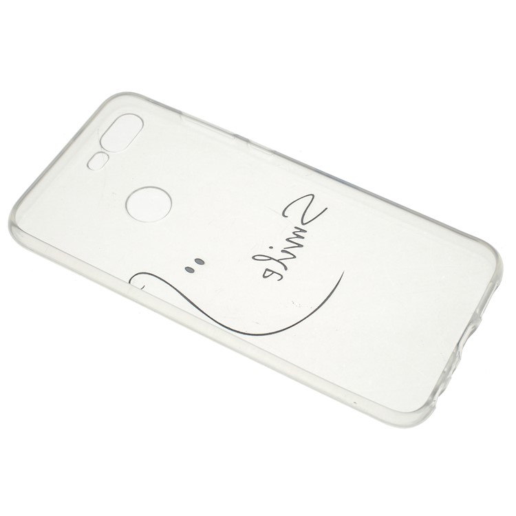 Pattern Printing Soft TPU Back Phone Cover for Huawei Honor 9 Lite / 9 Youth Edition - Smile-3