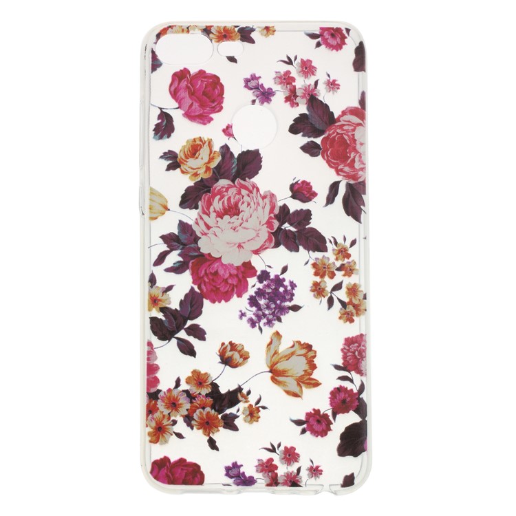 Pattern Printing Soft TPU Mobile Phone Cover for Huawei Honor 9 Lite / 9 Youth Edition - Blooming Flowers-1