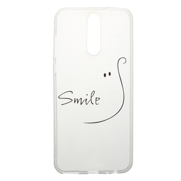 Pattern Printing Soft TPU Protector Phone Casing for Huawei Mate 10 Lite / nova 2i / Maimang 6 / Honor 9i (India) - Smile-1
