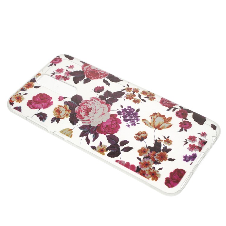 Pattern Printing Soft TPU Cove Case for Huawei Mate 10 Lite / nova 2i / Maimang 6 / Honor 9i (India) - Blooming Flowers-2