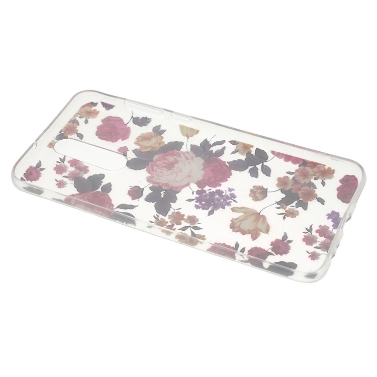 Pattern Printing Soft TPU Cove Case for Huawei Mate 10 Lite / nova 2i / Maimang 6 / Honor 9i (India) - Blooming Flowers-3