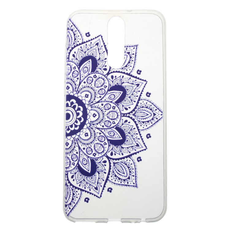 Pattern Printing Flexible TPU Mobile Cover for Huawei Mate 10 Lite / nova 2i / Maimang 6 / Honor 9i (India) - Mandala Flower-1