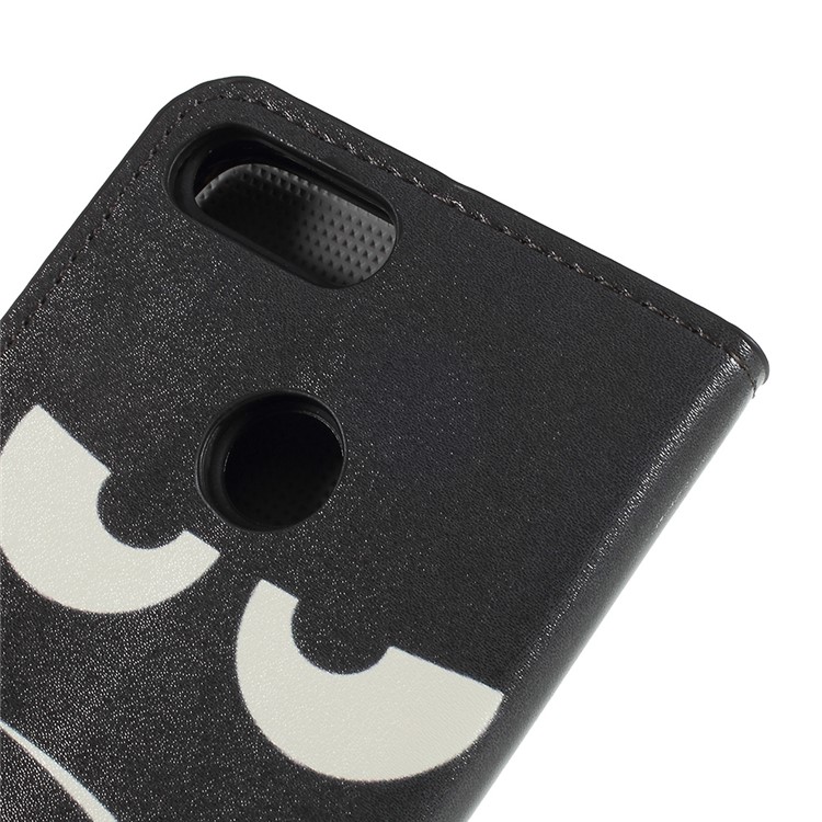 Pattern Printing Wallet Stand Leather Case for Huawei P Smart / Enjoy 7S - Do Not Touch My Phone-8