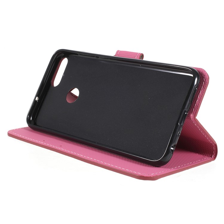 Pattern Printing Leather Flip Stand Cell Phone Cover for Huawei P Smart / Enjoy 7S - Geometric Pattern-4