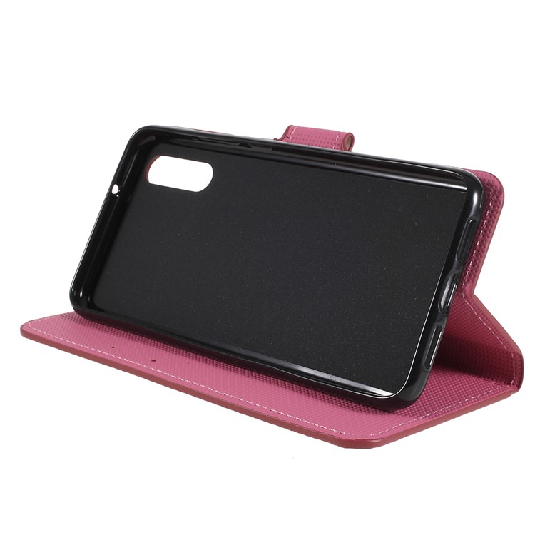 Pattern Printing PU Leather Stand Wallet Phone Case Accessory for Huawei P20 - Plum Blossom-4
