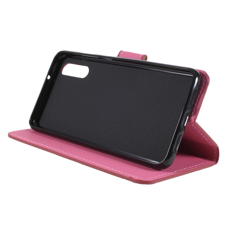 Pattern Printing Stand Leather Wallet Mobile Phone Cover for Huawei P20 - Butterfly Circles-3