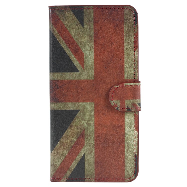 Pattern Printing Wallet Leather Stand Mobile Phone Shell for Huawei P20 - Retro UK Flag-1