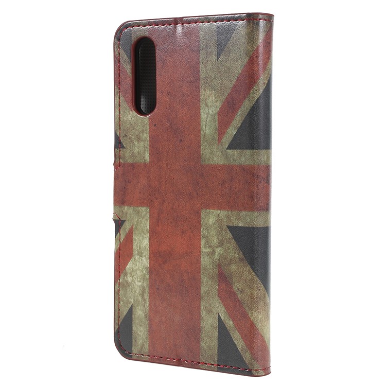 Pattern Printing Wallet Leather Stand Mobile Phone Shell for Huawei P20 - Retro UK Flag-3