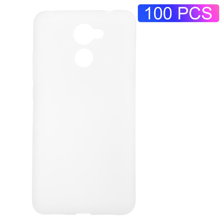 100Pcs/Set Matte Soft TPU Back Phone Shell for Huawei Y7 Prime / Enjoy 7 Plus - Transparent-1