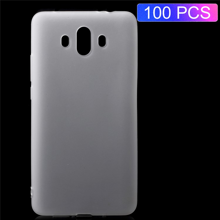 100Pcs/Set Frosted Anti-scratch Soft TPU Phone Cover for Huawei Mate 10 - Transparent-1