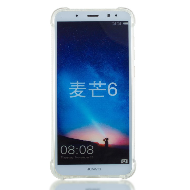 Floating Glitter Powder Sequins TPU Shockproof Protective Casing for Huawei Mate 10 Lite / Maimang 6 - Blue-5