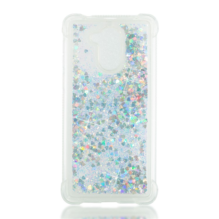 Dynamic Liquid Glitter Powder Sequins TPU Case for Huawei Enjoy 6s / Honor 6C - Silver-4