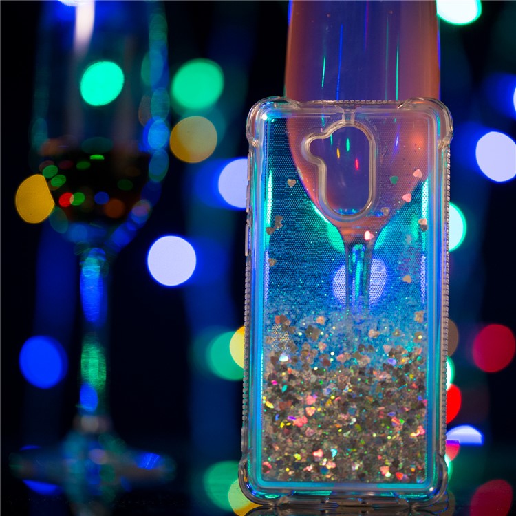 Dynamic Liquid Glitter Powder Sequins TPU Case for Huawei Enjoy 6s / Honor 6C - Silver-5