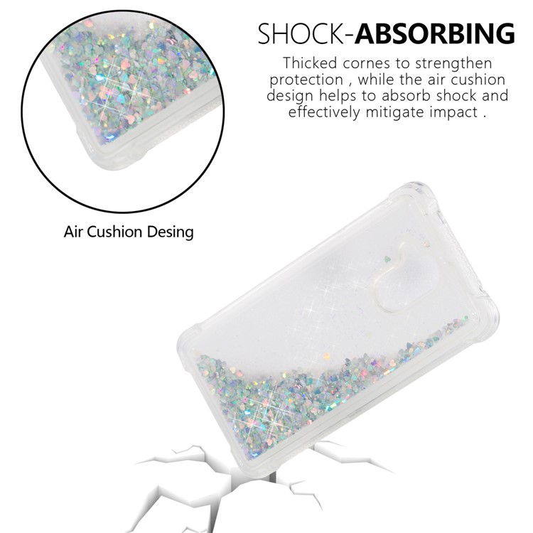 Dynamic Liquid Glitter Powder Sequins TPU Case for Huawei Enjoy 6s / Honor 6C - Silver-6