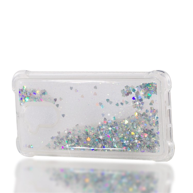 Dynamic Liquid Glitter Powder Sequins TPU Case for Huawei Enjoy 6s / Honor 6C - Silver-7