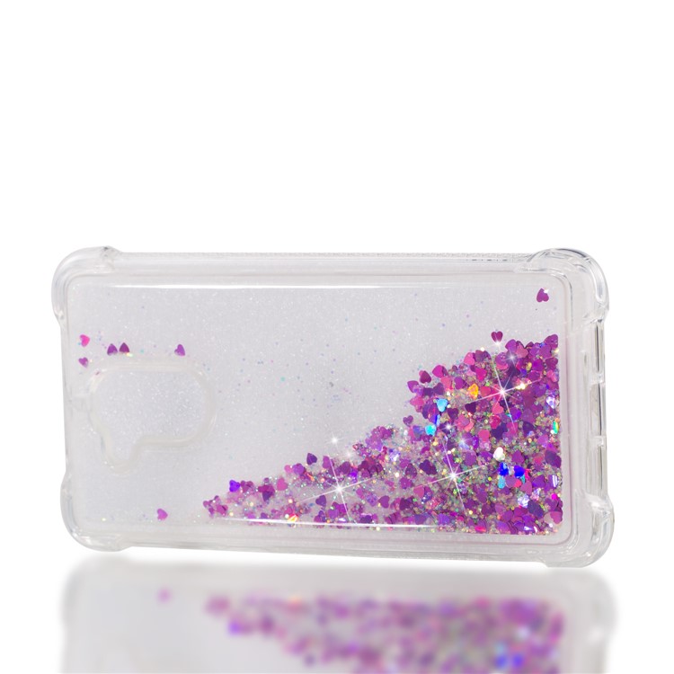 Dynamic Liquid Glitter Powder Sequins TPU Cover for Huawei Enjoy 6s / Honor 6C - Rose-7