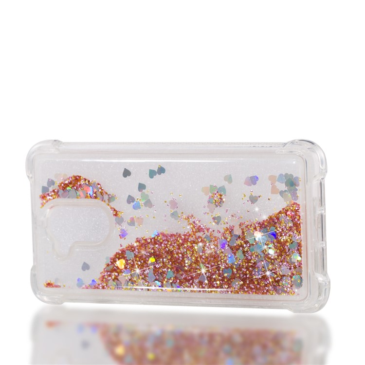 Dynamic Liquid Glitter Powder Sequins TPU Shell for Huawei Enjoy 6s / Honor 6C - Gold-7