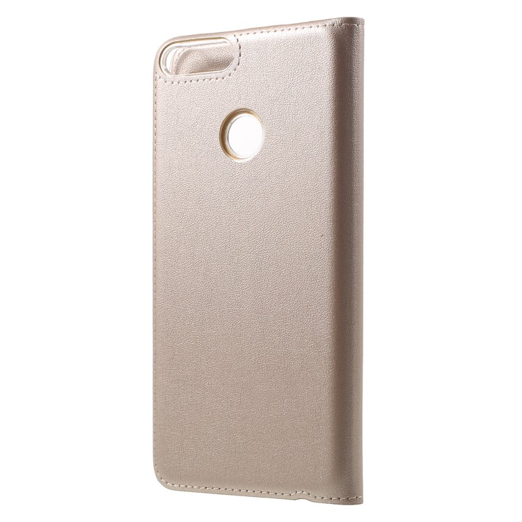 View Window Flip Leather Mobile Cover for Huawei Honor 9 Lite / Honor 9 Youth Edition - Gold-2