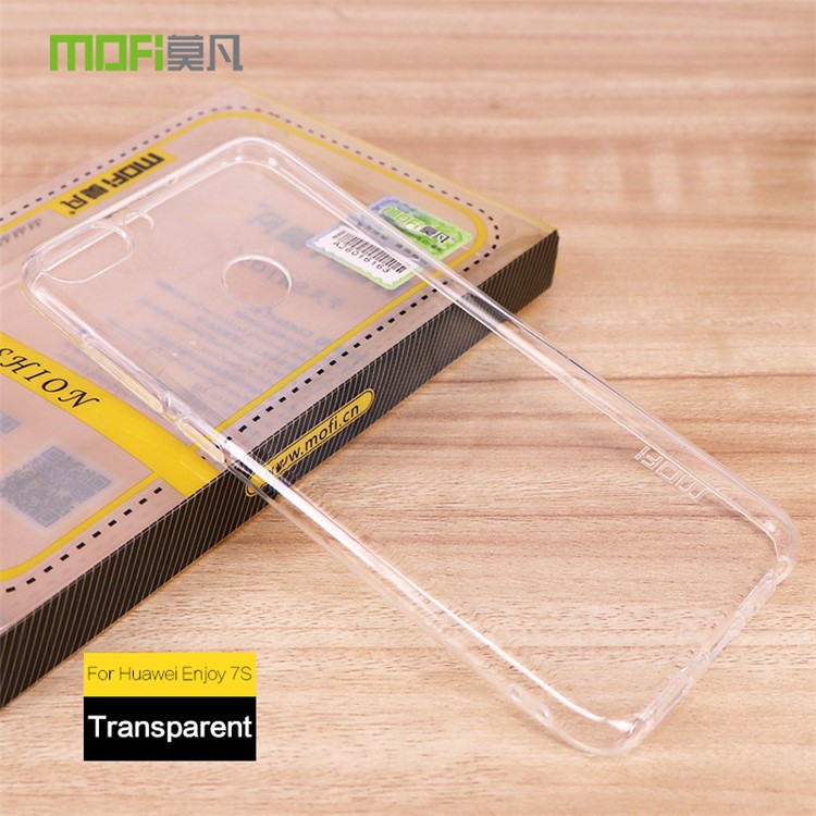 MOFI Yin Series Ultra Thin Clear Flexible TPU Case for Huawei P Smart / Enjoy 7S - Transparent