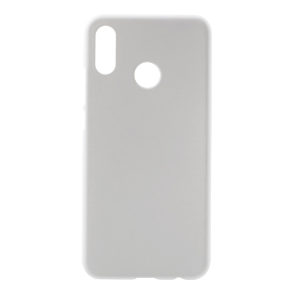 Rubberized Hard Shell Case for Huawei P20 Lite / Nova 3e - White-1