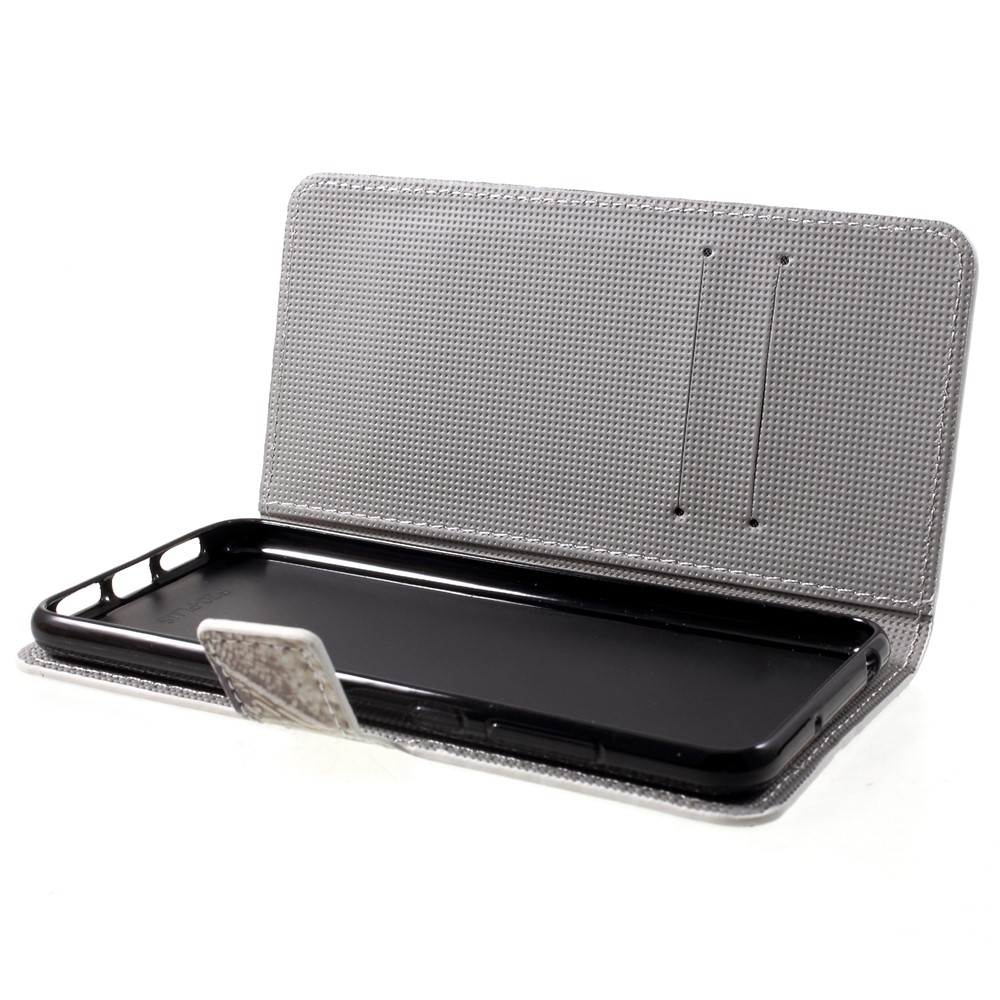 Padrão De Impressão Carteira Suporte De Couro Shell Para Huawei P20 Pro - Borboleta Azul-6