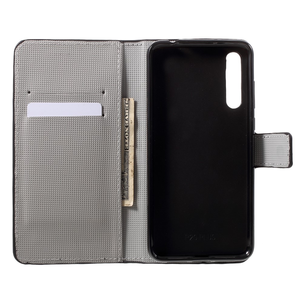 Pattern Printing Wallet Stand Leather Mobile Shell for Huawei P20 - Palettes Sweet Street-5
