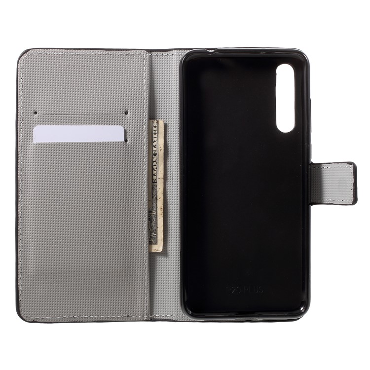 Pattern Printing Wallet Stand Leather Mobile Casing for Huawei P20 - Retro US Flag-5